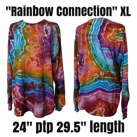 Hand Crafted Other - Rainbow Connection Geode Style Long Sleeve XL Tee